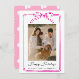 Tarjeta Festiva Happy Holidays Arch Photo