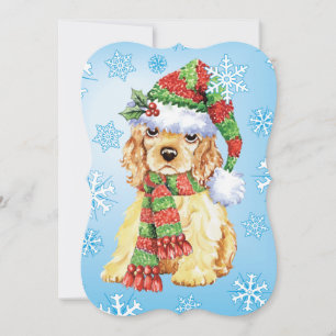 Tarjeta Festiva Happy Howlidays Cocker Spaniel