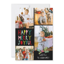 Happy Merry Joyful | Collage de fotos navidades