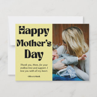 Tarjeta Festiva Happy mother's day – Custom Photo and Name Gift  H