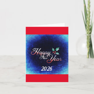 Tarjeta Festiva Happy New Year 2026 Holiday Card