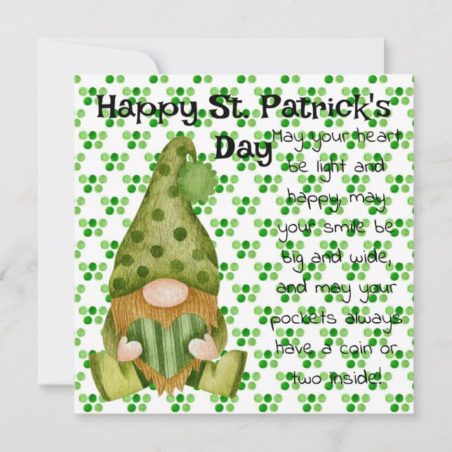 Tarjeta Festiva Happy St. Pat (Anverso)