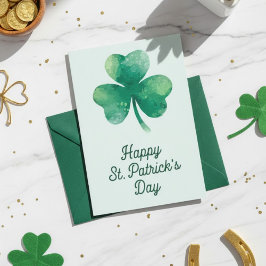 Tarjeta Festiva Happy St Patrick’s Day Irish Greeting Card