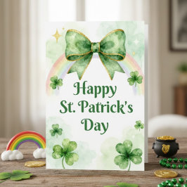 Tarjeta Festiva Happy St Patrick’s Day Irish Greeting Card