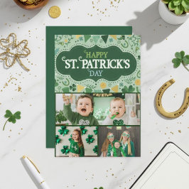 Tarjeta Festiva Happy St Patrick’s Day Irish Greeting Card