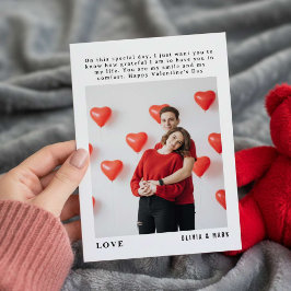 Tarjeta Festiva Happy Valentine’s Day Custom Photo Collage