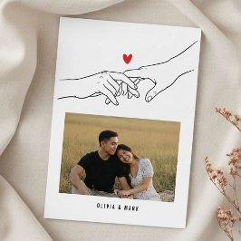 Tarjeta Festiva Happy Valentine’s Day Custom Photo Collage Holiday