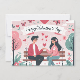 Tarjeta Festiva Happy Valentine's