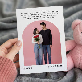 Tarjeta Festiva Happy Valentines Day Custom Photo Collage Holiday