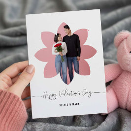 Tarjeta Festiva Happy Valentines Day Custom Photo Collage love