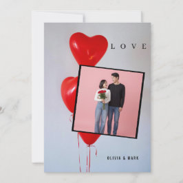 Tarjeta Festiva Happy Valentines Day Custom Photo Collage Love 