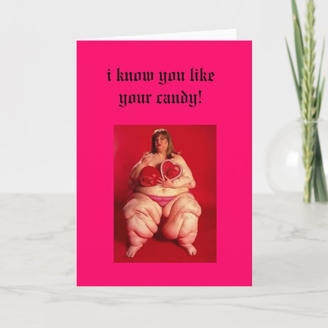 Tarjeta Festiva ¡Happy_valentines_day, sé que usted tiene gusto de (Anverso)