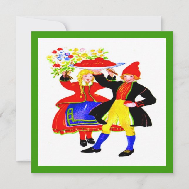 Tarjeta Festiva Harina de vacaciones holandesa (Anverso)