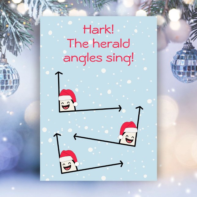 Tarjeta Festiva Hark el herald graciosos Navidades carol pun plana (Subido por el creador)