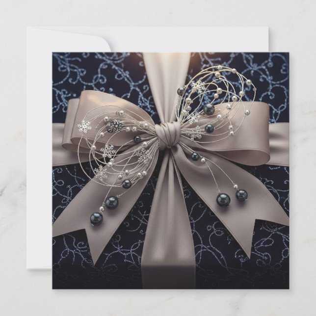 Tarjeta Festiva Harlem Renaissance Glam (Anverso)