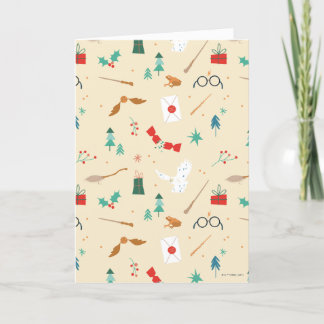 Tarjeta Festiva Harry Potter | Patrón de icono festivo