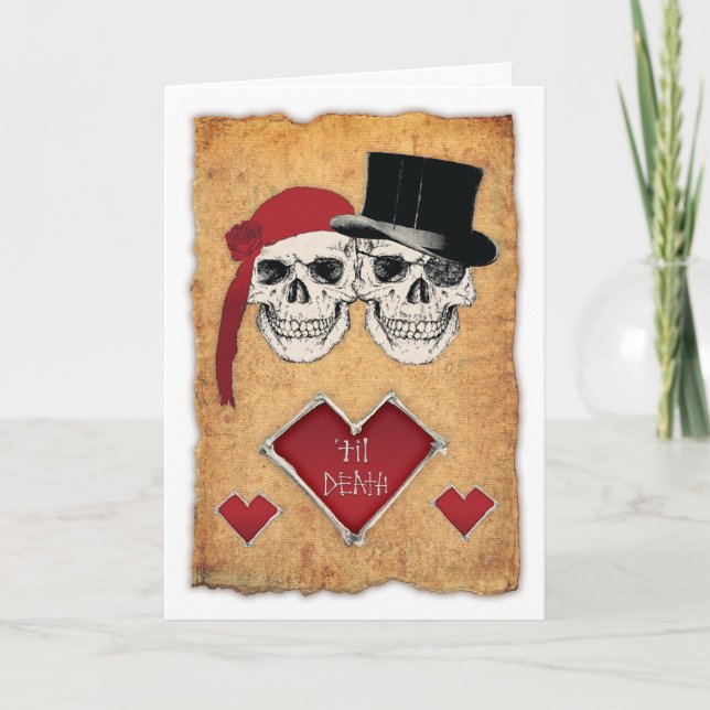 Tarjeta Festiva 'hasta muerte háganos parte (Anverso)