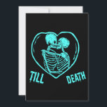 Tarjeta Festiva Hasta que la muerte Emo Goth Día de San Valentín<br><div class="desc">Hasta que la muerte Emo Goth Día de San Valentín</div>