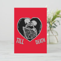 Hasta que la muerte Emo Goth Día de San Valentín