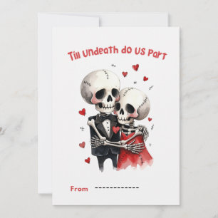 Tarjeta Festiva Hasta que la no muerte nos separe Pareja de esquel
