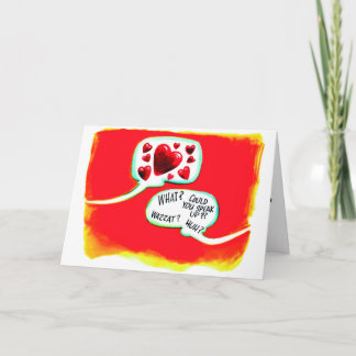 Tarjeta Festiva Hasta sordo háganos parte