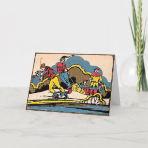 Tarjeta Festiva Hauling in the Log