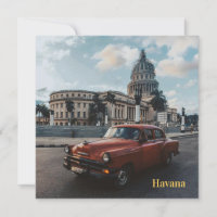 Havana Cuba Coche Clásico Antiguo