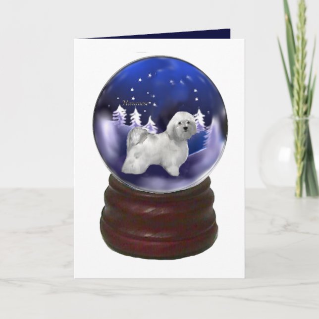 Tarjeta Festiva Havanese Christmas Gifts (Anverso)