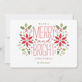 Tarjeta Festiva Have a Merry and Bright Christmas Card