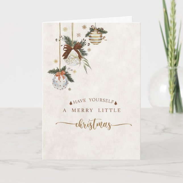Tarjeta Festiva Have Yourself A Merry Little Christmas Card (Anverso)