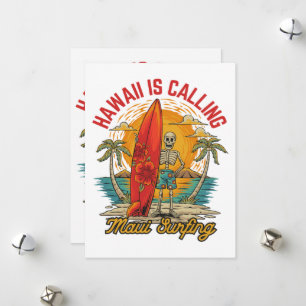 Tarjeta Festiva Hawái está llamando a Maui Vibraciones de Isla de