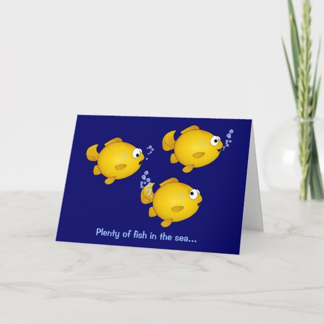 Tarjeta Festiva Hay muchos peces en el mar, muchos peces en el... (Anverso)