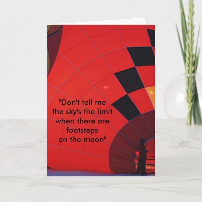 Tarjeta Festiva Hay pasos en la luna (Anverso)