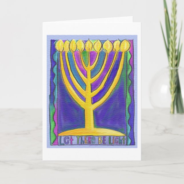 Tarjeta Festiva Haya Luz (Anverso)