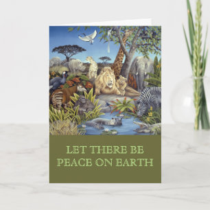 Tarjeta Festiva Haya Paz en la Tierra