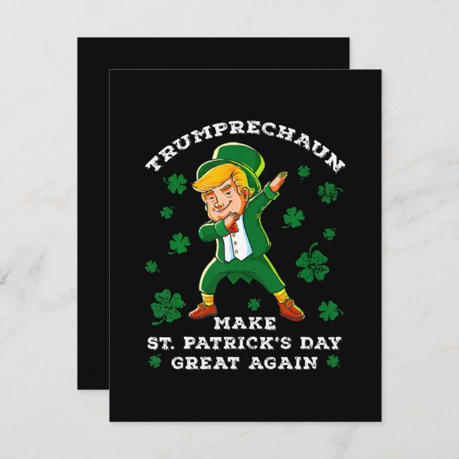 Tarjeta Festiva Haz de nuevo genial el día de San Patricio Diverti (Anverso / Reverso)