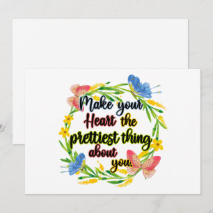 Tarjeta Festiva Haz De Tu Corazón Lo Más Bonito De Ti