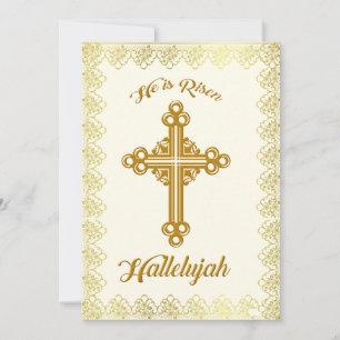 Tarjeta Festiva He is Risen Christian Easter