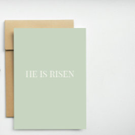 Tarjeta Festiva He Is Risen Christian Easter Card
