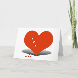 Tarjeta Festiva Heart Ache - Anti Valentine