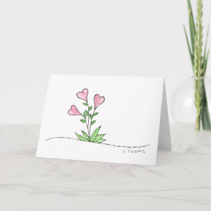 Tarjeta Festiva Heart Boquet