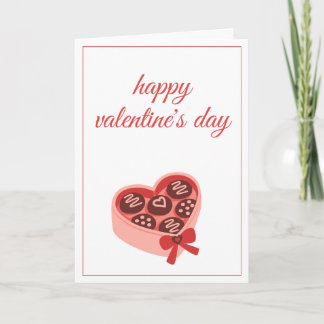 Tarjeta Festiva Heart Chocolate Box Sweet Valentine’s Day