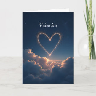 Tarjeta Festiva Heart Constellation Valentine Card