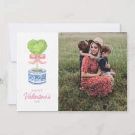 Tarjeta Festiva Heart Topiary Valentines