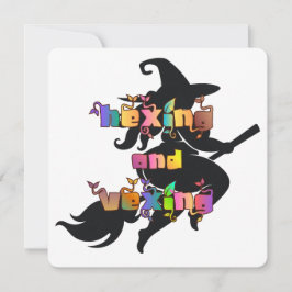 Tarjeta Festiva HECHIZANDO Y FASTIDIANDO para la Pagana de Tallas