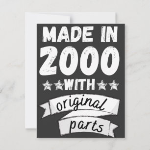 Tarjeta Festiva hecho en 2000 con piezas originales,