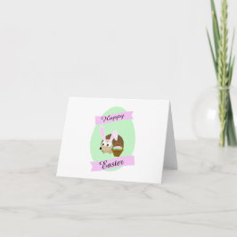 Tarjeta Festiva Hedgehog Easter Bunny