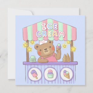 Tarjeta Festiva Heladería de Teddy