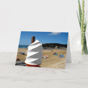 Tarjeta Festiva Helados en la playa de St Brelade