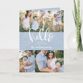 TARJETA FESTIVA HELLO SNOW